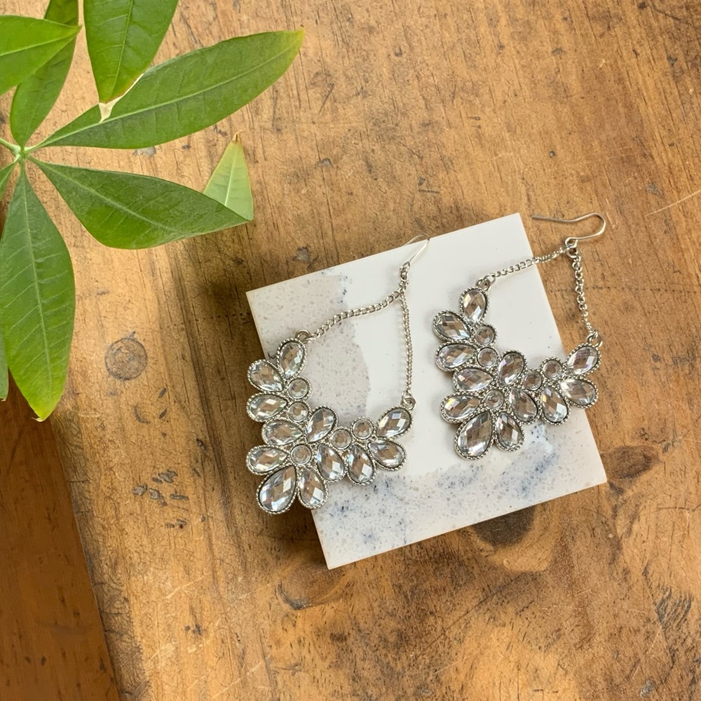 Dangly Diamond Earrings